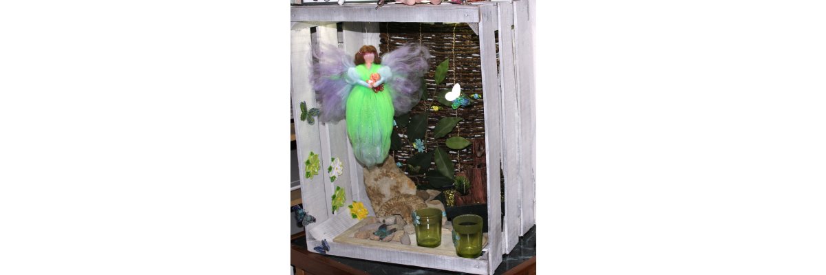 gefilztes Geschenk - DIY Geschenk Dekoration handarbeit filzen Filzwolle