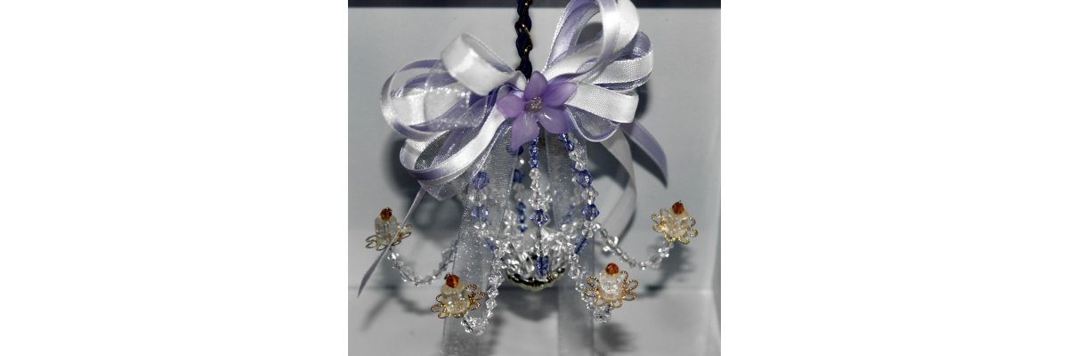 Kronleuchter für das Puppenhaus - DIY Geschenk Dekoration handarbeit Perlen Schmuckbasteln Kronleuchter 