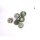 Perlen Rocailperlen 6 grünmix 14mm Lochgröße 2mm Glasperlen Handmade