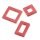 Polaris Mix rot Perlenmix Perlen Polarisperle Quadrat Rechteck geometrisch