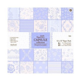 Scrapbooking Papier CAPSULE -french lavender  Block mit 32  Blättern  30,5x30,5