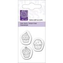 Silikonstempel Clear Stamp Ministempel Cupcake Muffin...