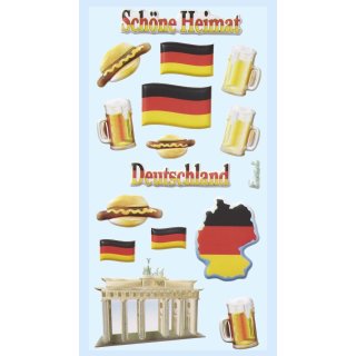 Softy Sticker Aufkleber Embellischment Ziersticker Deutschland Brandenburger Tor