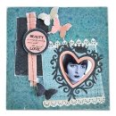 Sizzix Framelits Set See What you cut Frame Heart w crown auch Double Do XL