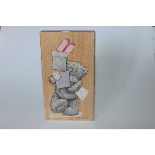 Holzstempel Stempel Me to you  " Stacks of Presents " Especially for you Teddy