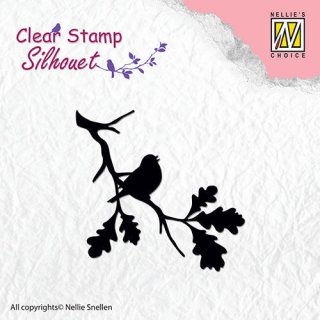 Silikonstempel Clear Stamp Silhouet Nellie Snellen Birdsong 2