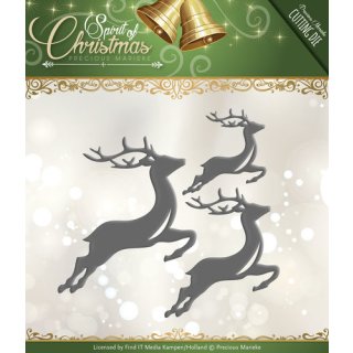 Stanzschablone Precious Marieke Spirit of Christmas Spirited Reindeer