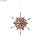 3D Stern Steckkugel incl. 52 Stifte 80x0,8mm alabasterweiß Drahtstern für Perlen