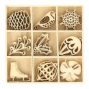 CE Wood Deco  Holz Silhouettenschnitt Holzbox Ornament...