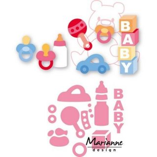 Collectables Marianne Design Stanzschablone Eline´s baby Spielzeug COL1421