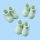 Deko Miniatur Babyschuhe Boy Polyresin Geburt Taufe Kinderwunsch Puppenhaus