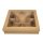 Pappmach&eacute; Box Quadrat mit 5 herausnehmbaren F&auml;cher und Sichtfensterdeckel 