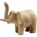 Pappmaché Elefant groß stehend 16x21 cm...