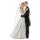 Polyresin Brautpaar 10,5 cm Braut und Bräutigam Eheleute Hochzeit Heiratsantrag