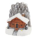 Polyresin Streudeko Miniatur Mini- Haus Winter...