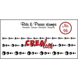 Silikonstempel Clear Stamps Crealies Bits & Pieces no 96 kreise in Linien 9,5 cm
