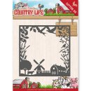 Yvonne Creations Stanzschablone Country Life Farm Frame...