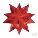 Bascetta-Stern transparent rot 15x15 cm Stern Weihnachten...