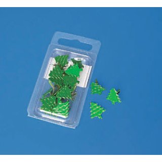 Brads &quot; Tannenbaum &quot; gr&uuml;n 15mm Scrapbooking Karten 3D Weihnachtsbaum