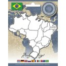 Amy Design Landkarte Karte Weltkarte Auszug  Brasilien...