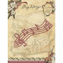 Amy Design Vintage Christmas Collection musical stave...