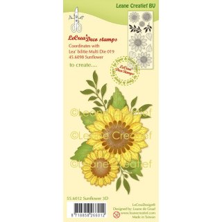 Clear Stamps Silikonstempel Leane Creatief combi clear stamp Sonnenblume