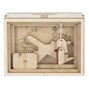 Holz Bausatz 3D Geschenkbox Journey Reise Geldgeschenk Spardose