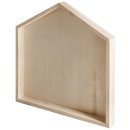 Holz Rahmen flaches Haus Rahmen Haus Schlüsselbrett FSC Mix Credit