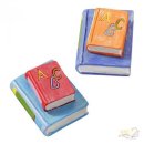 CREApop® Bücher orange/blau ca. 4 cm 1 Buchset...