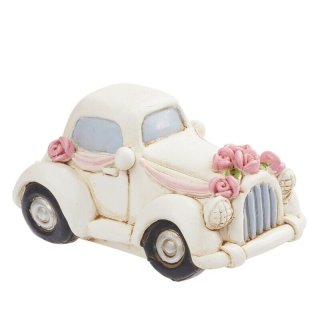 Minigarten Diorama Miniatur Resin Oldtimer Auto mit Blumenschmuck Hochzeit