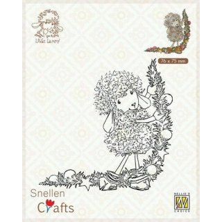 Nellie‘s Choice Clear stamps Little Lammy Christmas decoration SCLOLA003