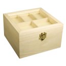 Deko Holz Kiste Kasten  Holzbox 3D Box 16x16 mit...
