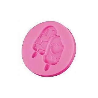 Silikonform Eis Sommer Eis mit Herz und Muster silicon molds