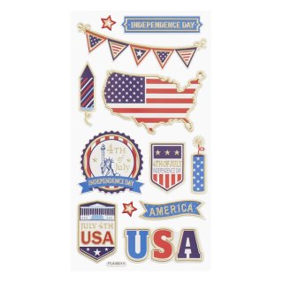 Sticker Aufkleber Embellischment Ziersticker Deko Urlaub USA Reise