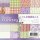 23 Scrapbooking Papier 15,2x15,2 cm Precious Marieke Timeless flowers lila mix