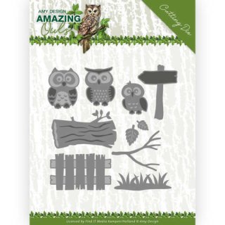 Amy Design Stanzschablone Amazing Owls Eule Uhu Käutzchen Kautz owl family