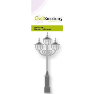 Craft Emotions Stanzschablone für Stanzmaschine Laterne Straßenlaterne Licht