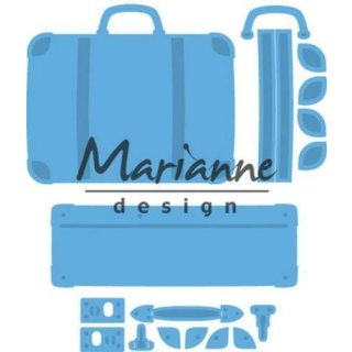 Creatables Marianne Design Stanzschablone Reiskoffer stehend liegend Koffer