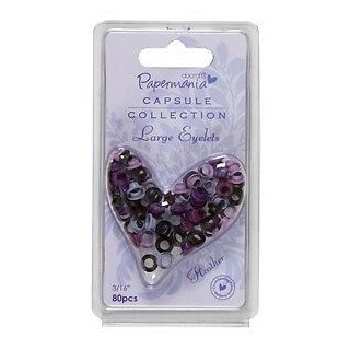 Eyelets Ösen lila flieder mix Farbmix 80 Stück ca 3,5mm Durchmesser