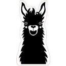 Gummistempel Motiv Lama Pronty Foam stamp Lama 55x107 mm