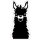 Gummistempel Motiv Lama Pronty Foam stamp Lama 55x107 mm