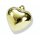 Glöckchen Glocke Katzenglöckchen Herz gold 15 MM 5 Stück