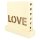Holz Silhouettenschnitt 3 D  Laserstanzteil Holz Lampe Lichtkasten Love