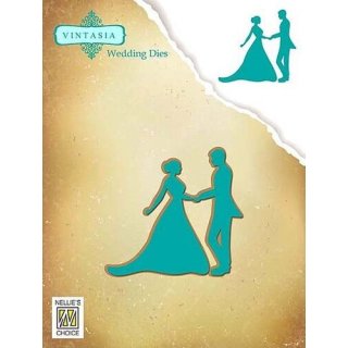 Nellie Snellen Stanzschablone für Stanzmaschine Vintasia Dies Wedding "dancing"