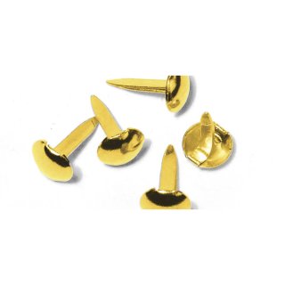 Rayher Kartenschmuck Scrapbooking 75 Brads gold Kreis 4 und 8 mm