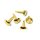 Rayher Kartenschmuck Scrapbooking 75 Brads gold Kreis 4 und 8 mm