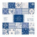 Scrapbooking Papier CAPSULE -parisienne blue  Block mit...
