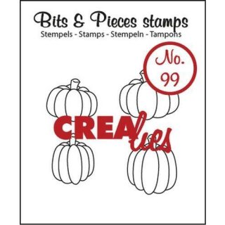 Silikonstempel Clear Stamps Crealies Bits & Pieces no 99 Kleine Kürbisse