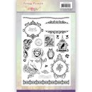 Silikonstempel Clear Stamps Jeanines Art Vintage Flowers...