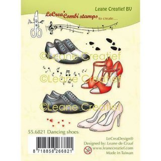 Silikonstempel CLEAR STAMPS Leane Creatief Dancing Shoes Schuhe Tanzschuh Schuhe